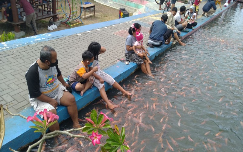 desa inspiratif irigasi jadi kolam ikan hias