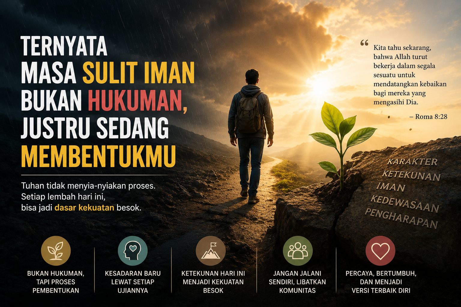 Ternyata Masa Sulit Iman Bukan Hukuman, Justru Sedang Membentukmu