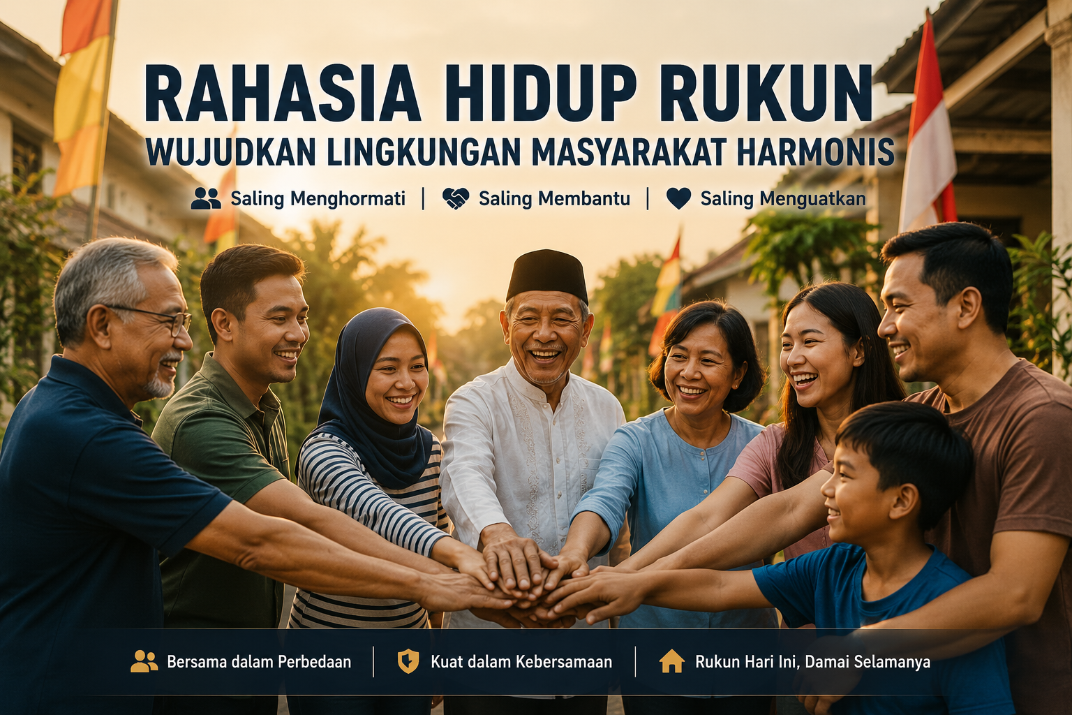 Rahasia Hidup Rukun Wujudkan Lingkungan Masyarakat Harmonis